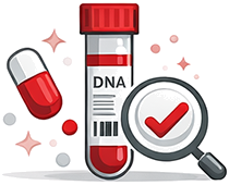 icon DNA Receive pharmacogenomic testing